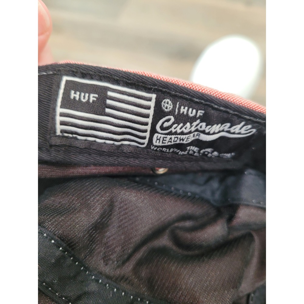 HUF 5 Panel Hat Leaf Print Camp Cap Adjustable Strapback #5 - Picture 5 of 8